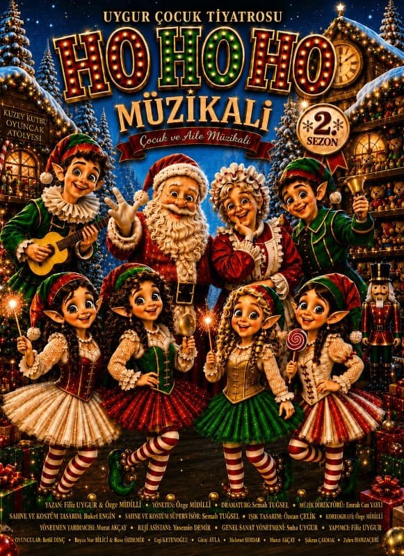 Ho Ho Ho Müzikali etkinlik afişi